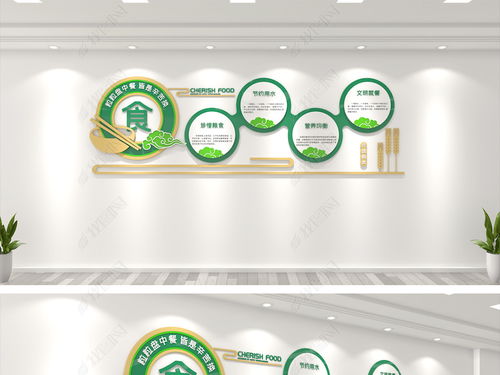 簡約校園食堂文化墻設(shè)計(jì) 打造健康、安全、文明的企業(yè)餐廳環(huán)境